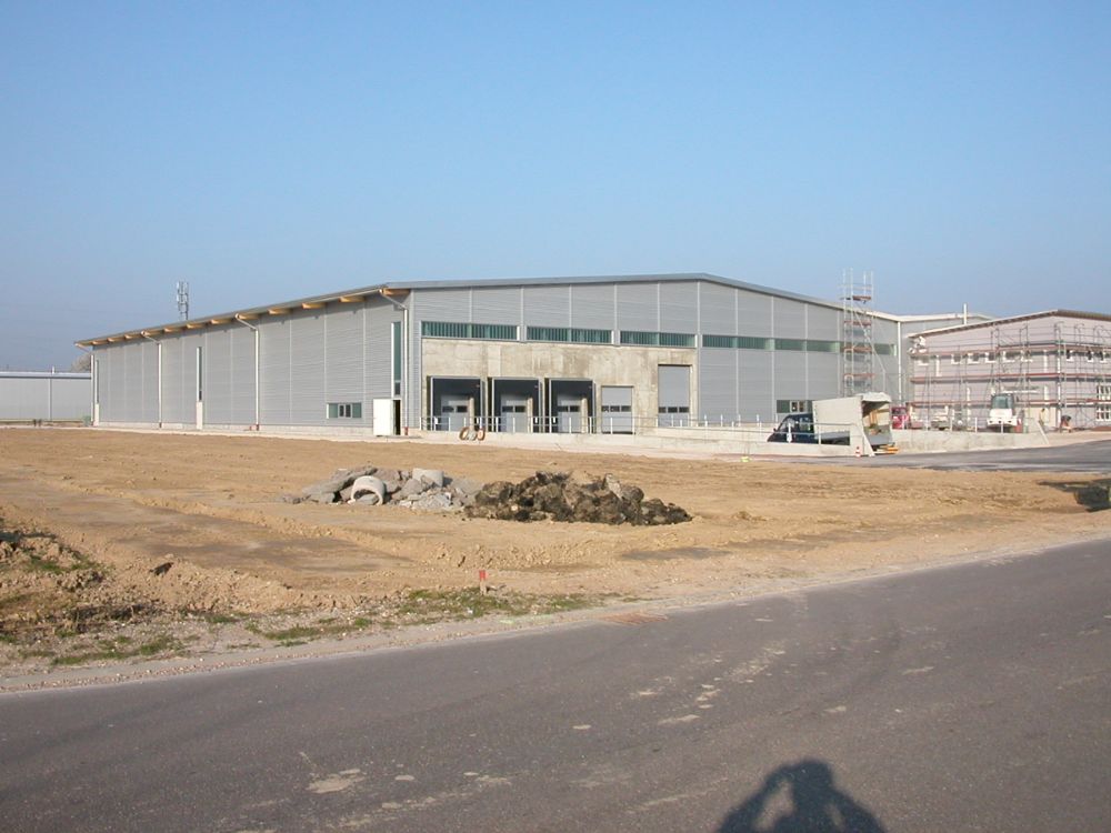 Die Halle in Wörth im Bau, 2007